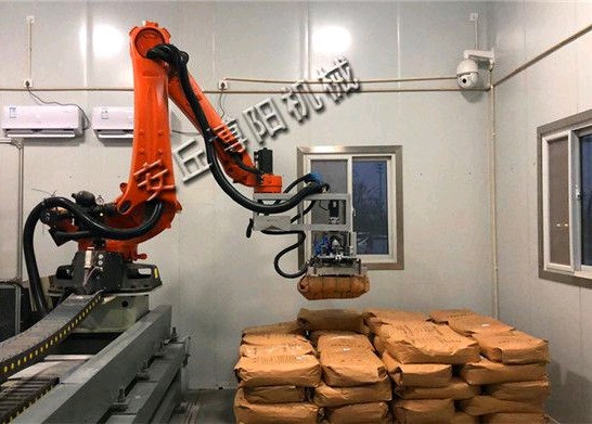 袋裝散料（liào）機械手拆垛機有哪些特點呢?