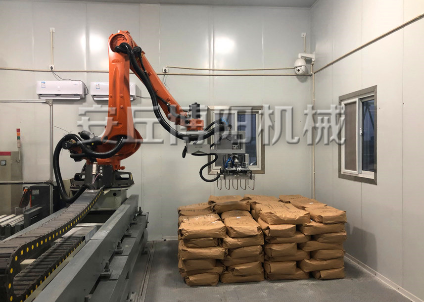 袋料自動（dòng）碼垛（duǒ）機在不同的企業中是（shì）如何應（yīng）用的（de）呢?