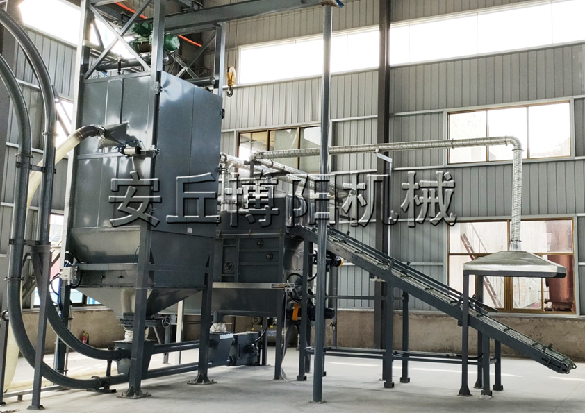 安丘博（bó）陽生石灰（huī）粉噸袋拆包機工作原理及（jí）作業流程