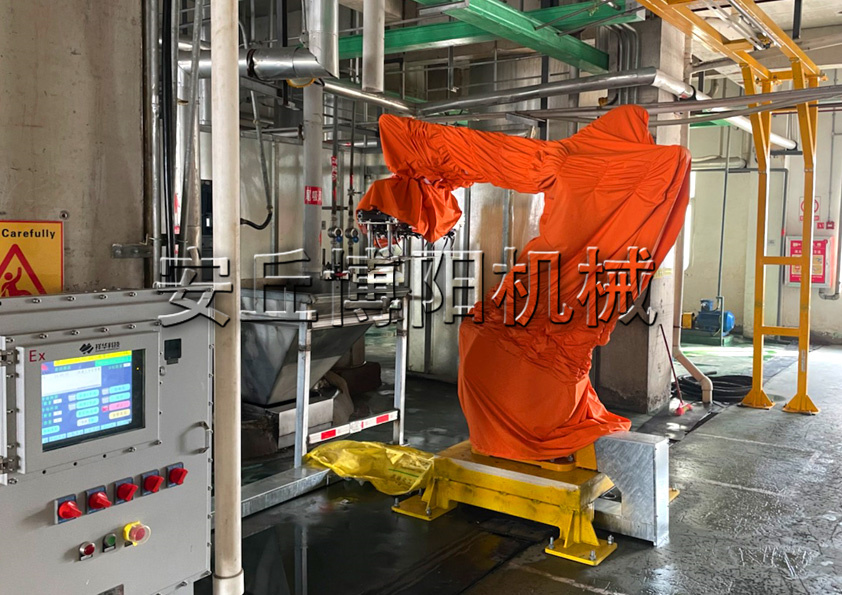 碳酸（suān）鈣粉自動拆垛機的使用優勢有哪些？