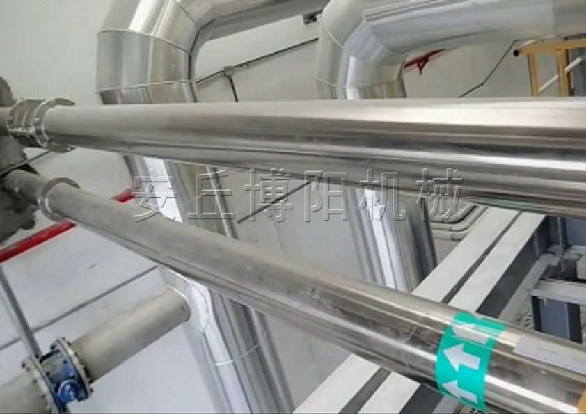 四聚乙醛管鏈輸送機的特點 管鏈式粉料輸送（sòng）機應用