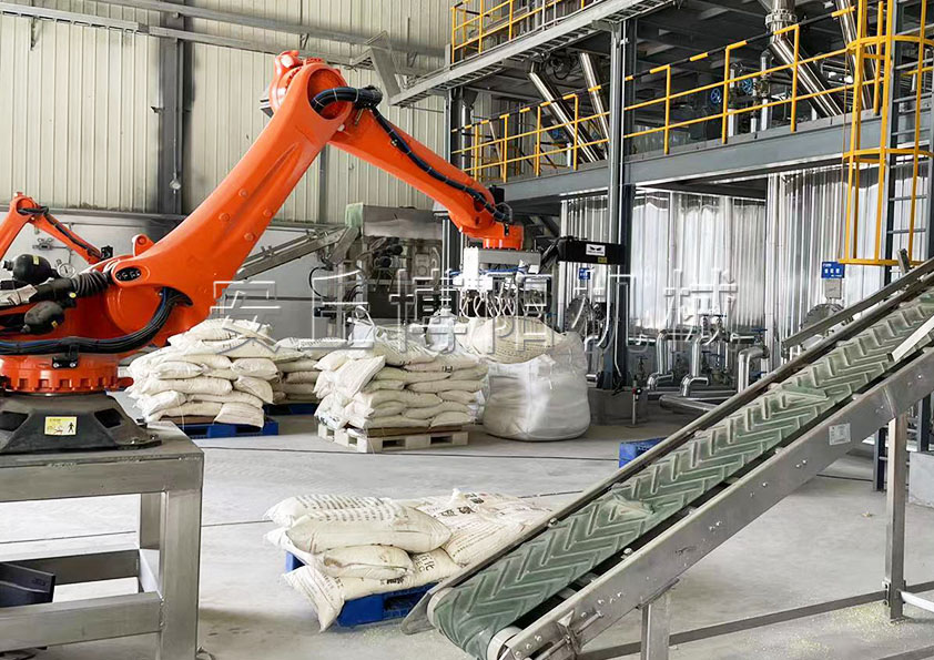 硫銨全自動拆包機械手的工作流程和未來發展前景是（shì）什麽？